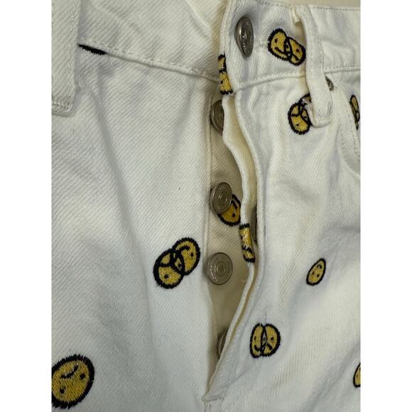 Reformation Mixed Emotions High Rise Straight Jeans Size 26 White - Picture 4 of 11